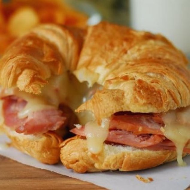 Ham & Cheese Cocktail Croissant