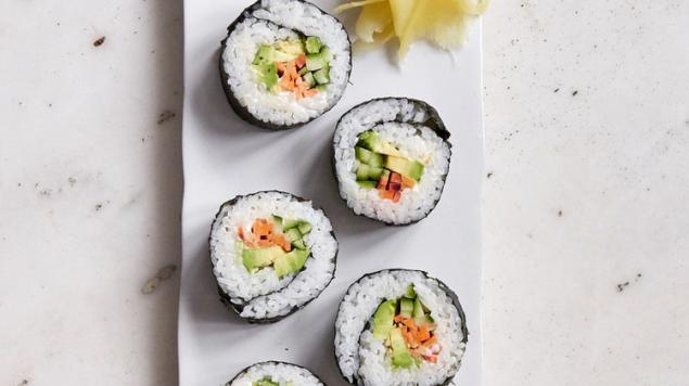 Sushi - Vegan - GF- 3 Pieces / GF Soy / Wasabi